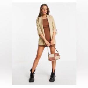 Pull & Bear Classic Stone Blazer